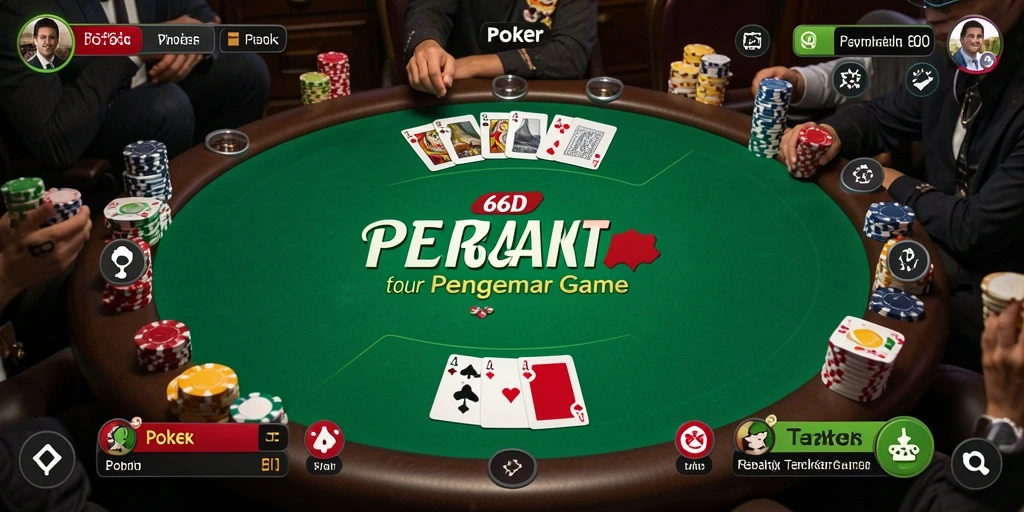 Tampilan antarmuka <strong>66D</strong> yang menarik dan mudah digunakan untuk poker.