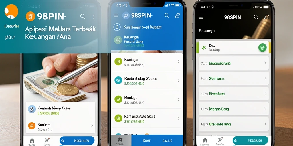 Tampilan antarmuka aplikasi 98SPIN untuk pemantauan Kurs Mata Uang.