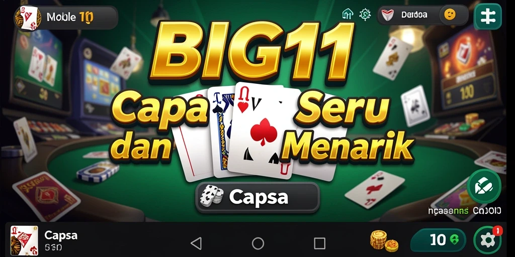 Tampilan antarmuka permainan Capsa yang menarik dan user-friendly.