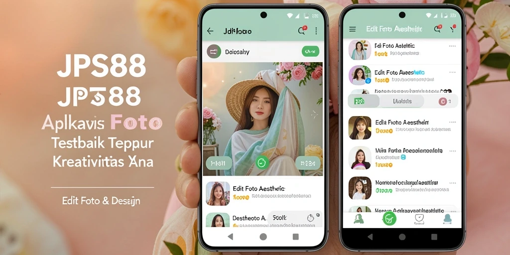 Antarmuka JPS88 yang modern dan intuitif untuk editing foto aesthetic.