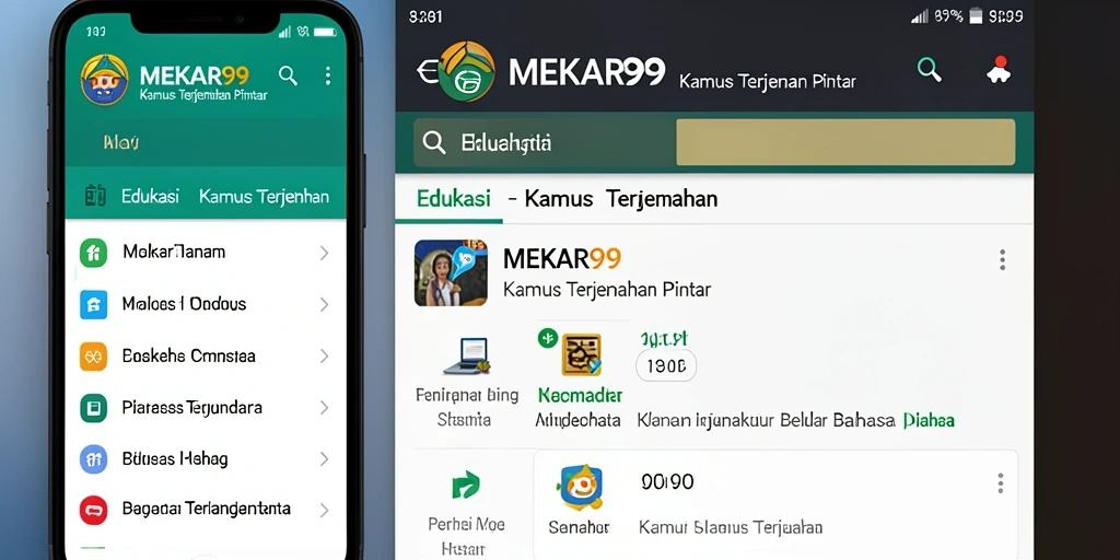 Antarmuka sederhana MEKAR99 untuk Kamus Terjemahan yang intuitif.