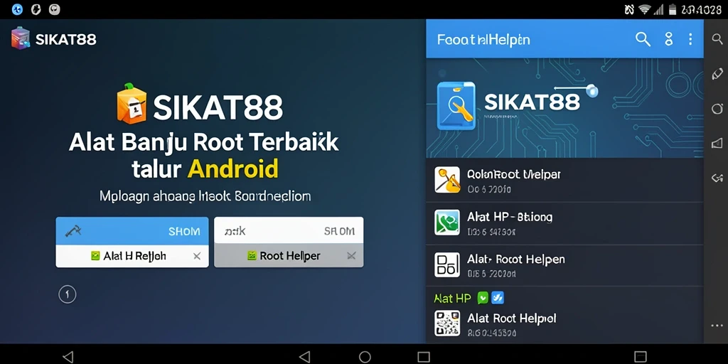 Antarmuka SIKAT88 yang sederhana dan fungsional untuk Root Helper.